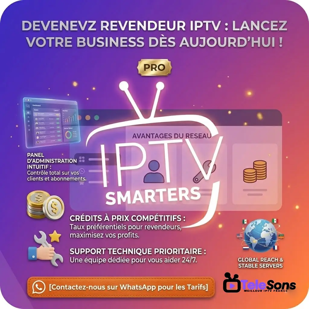 Abonnement iptv smarters pro