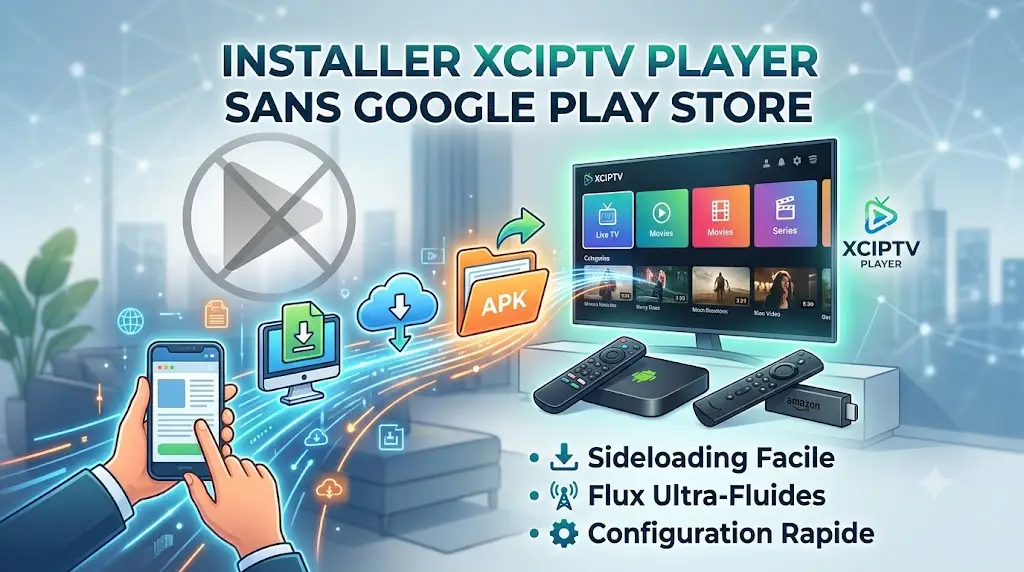 XCIPTV Player sans Google Play Store